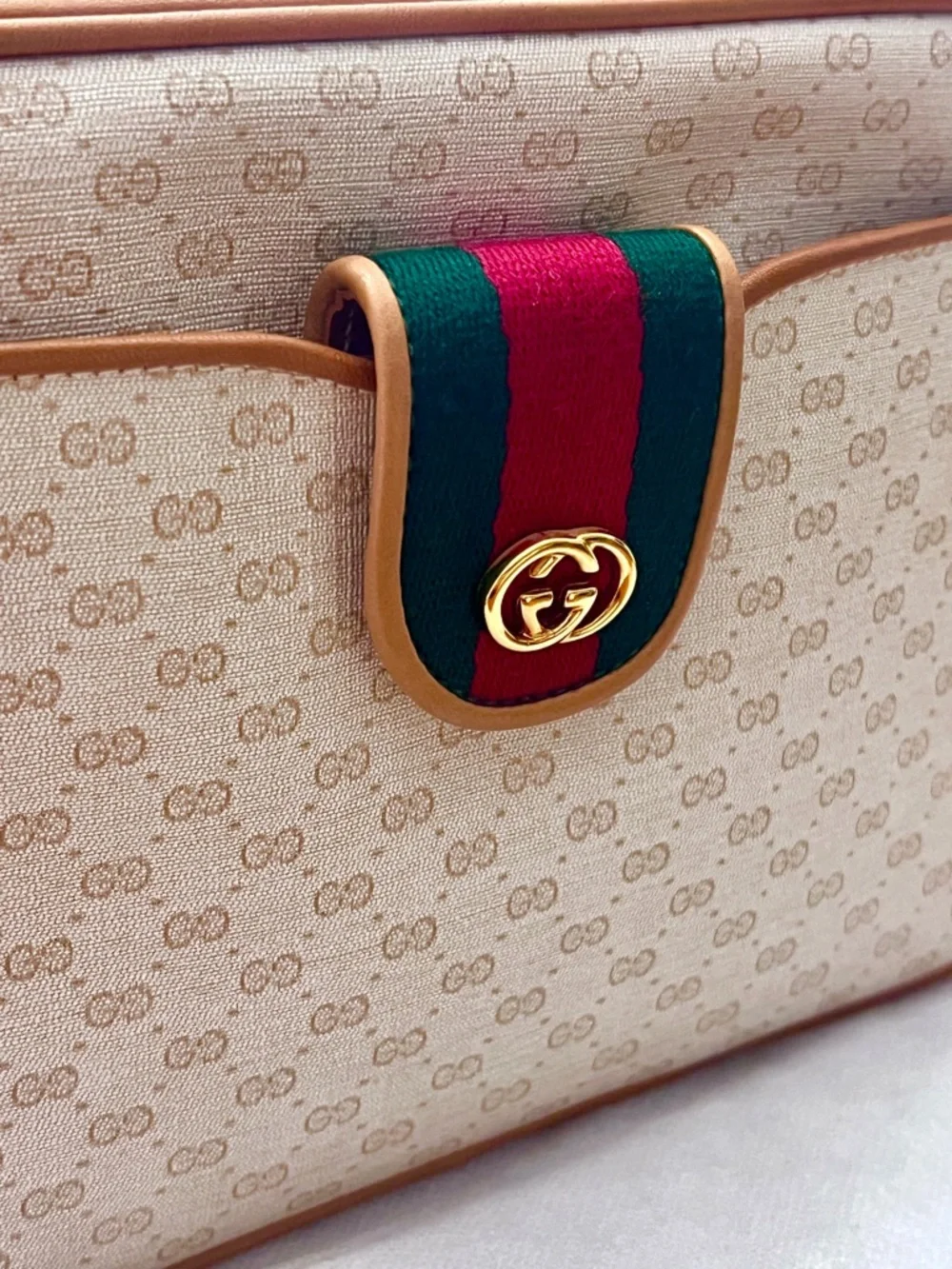 RARE AUTHENTIC VINTAGE Gucci GG Sherry Line Pochette - Picture 5 of 14